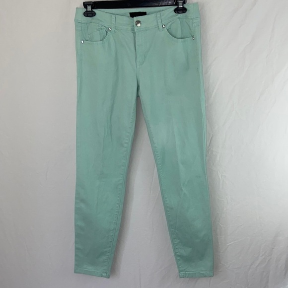 Vintage Baby Phat Light Lime Green Jeans Size 14 - Picture 1 of 9